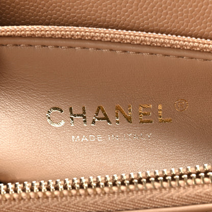 Chanel Caviar Quilted Small Coco Handle Flap Beige 7 of 10