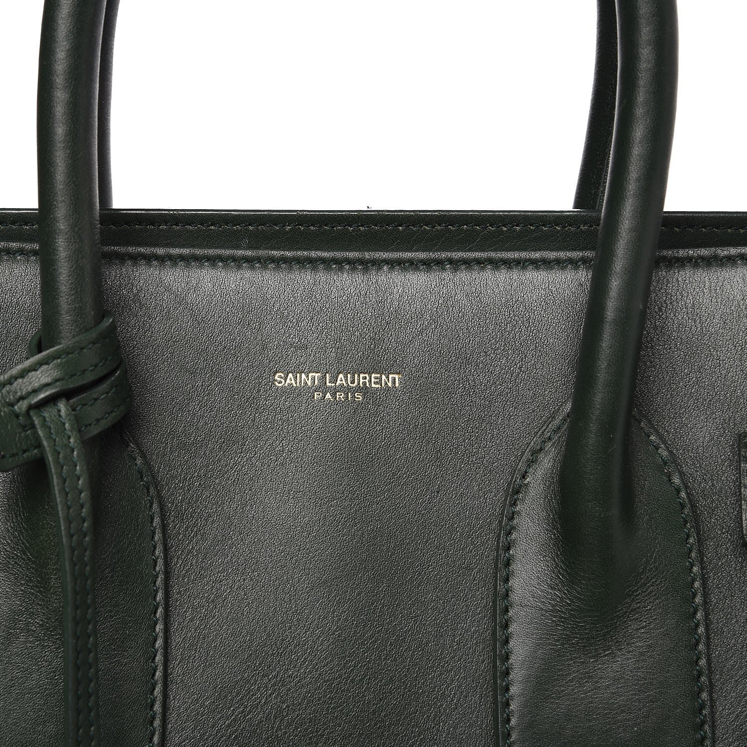 Saint Laurent Calfskin Small Sac De Jour Dark Green 6 of 13