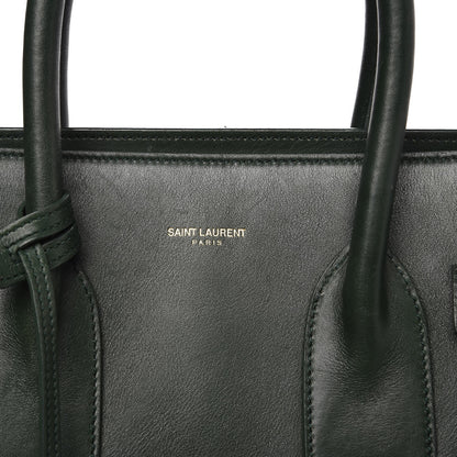 Saint Laurent Calfskin Small Sac De Jour Dark Green 6 of 13