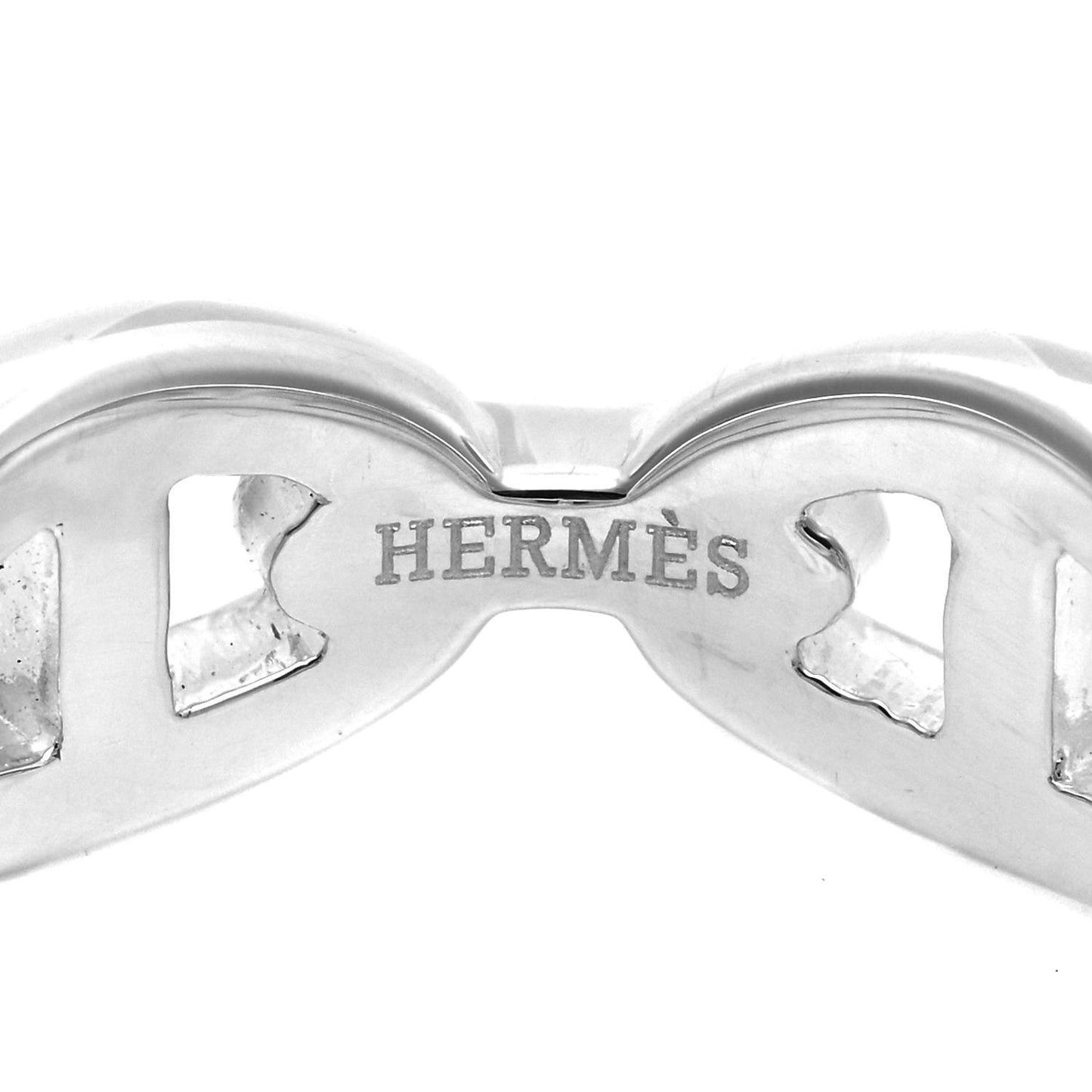 Sterling Silver PM Chaine d'Ancre Enchainee Band Ring 58 8.25