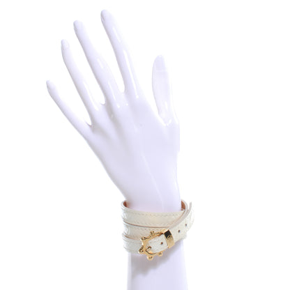 Louis Vuitton Vernis Triple Tour Coil Bracelet Perle 2 of 8