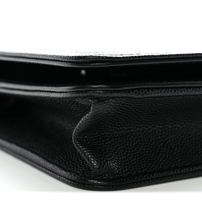 Chanel Caviar Quilted Boy Wallet On Chain WOC Black 30 of 43