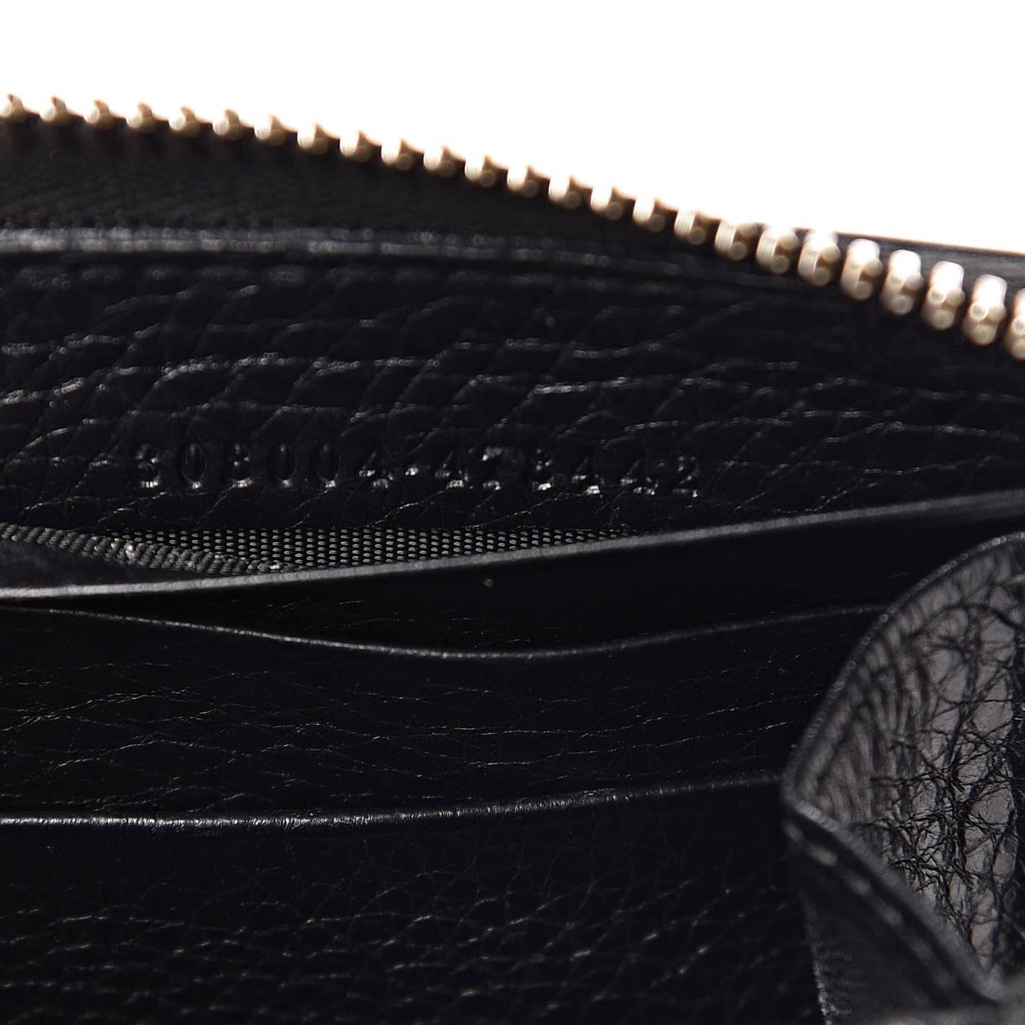 Calfskin Soho Zip Around Wallet Black