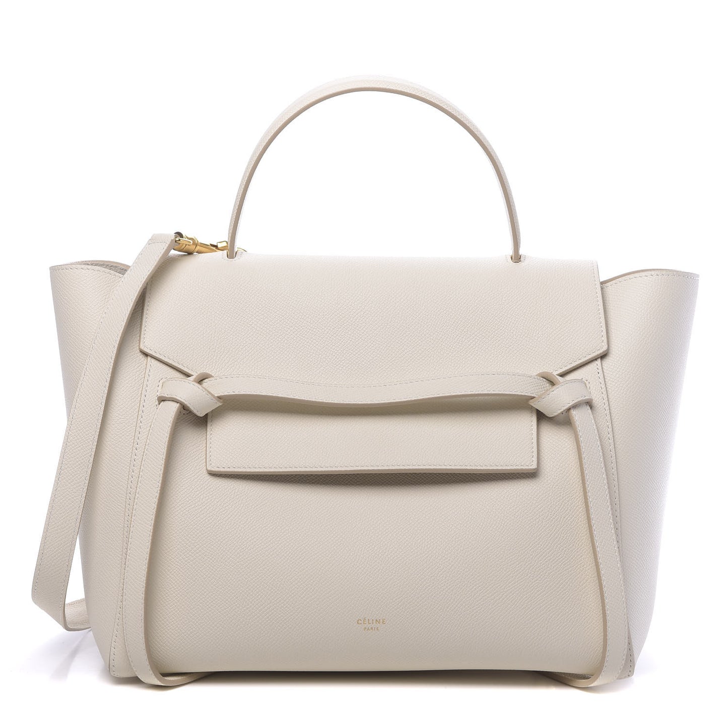 Grained Calfskin Mini Belt Bag White