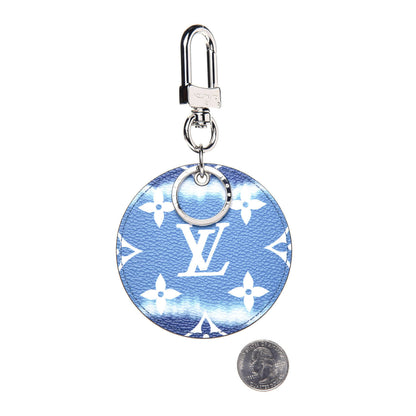 Louis Vuitton Monogram Escale Bag Charm Key Holder Blue 2 of 3
