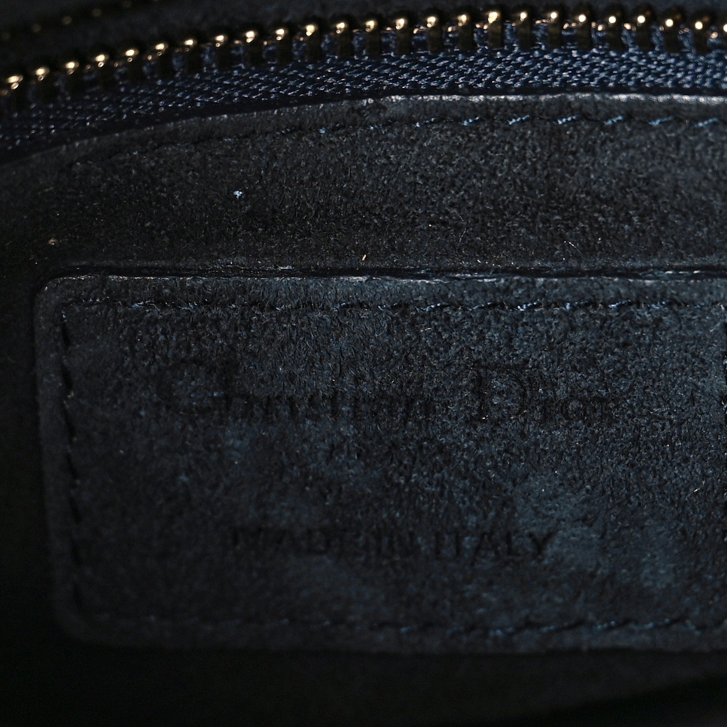 Christian Dior Denim Cannage Studded Mini Lady Dior Navy 6 of 9