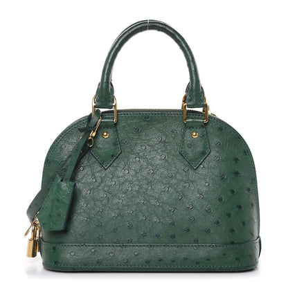 Louis Vuitton Ostrich Alma BB Menthe 1 of 9