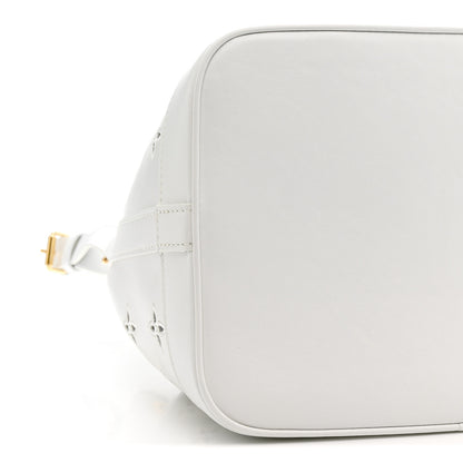 Louis Vuitton Calfskin Monogram Cutout Petit Noe White 9 of 10