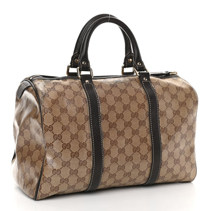 Gucci Crystal Monogram Medium Joy Boston Dark Brown 3 of 12