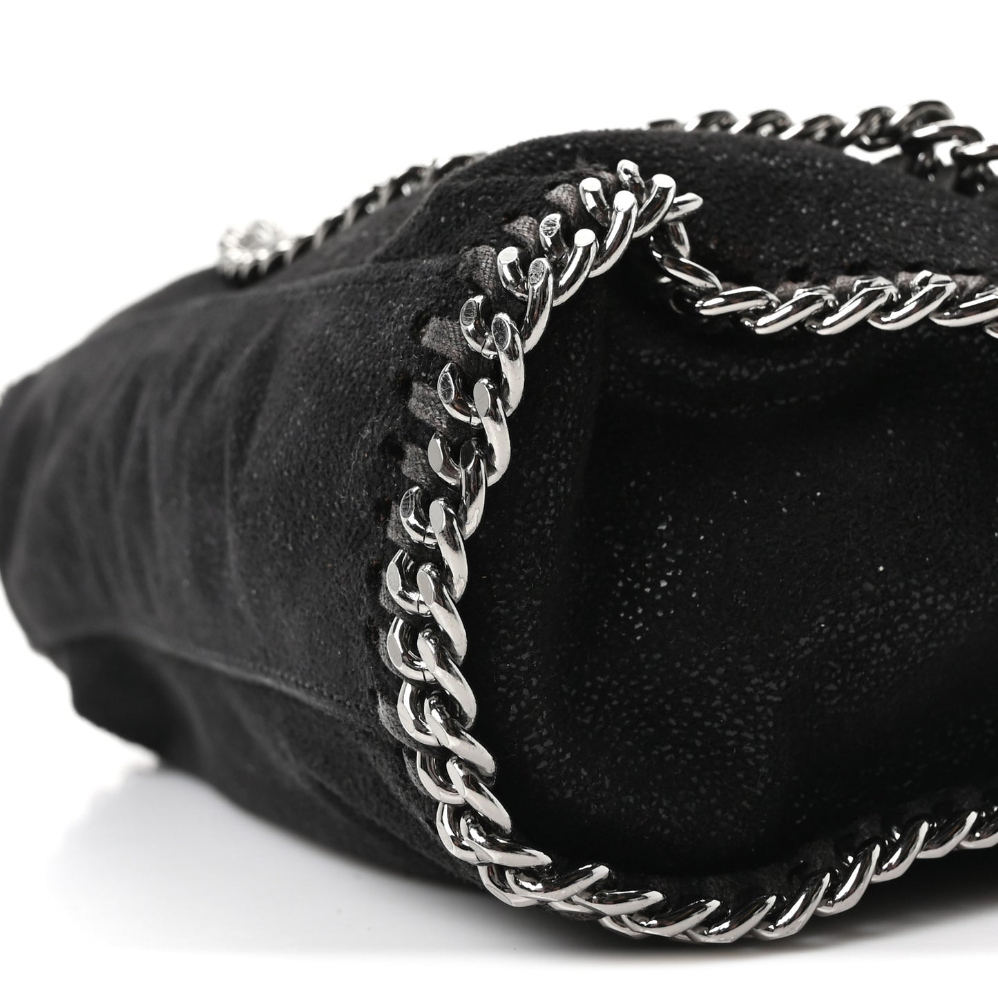 Shaggy Deer Mini Falabella Crossbody Bag Black