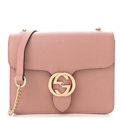 Gucci Dollar Calfskin Small Interlocking G Shoulder Bag Soft Pink 1 of 11