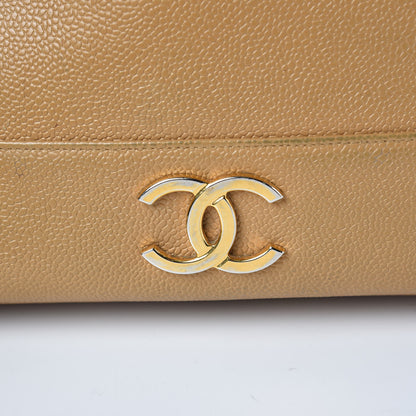 Chanel Caviar CC Shoulder Bag Beige 10 of 16