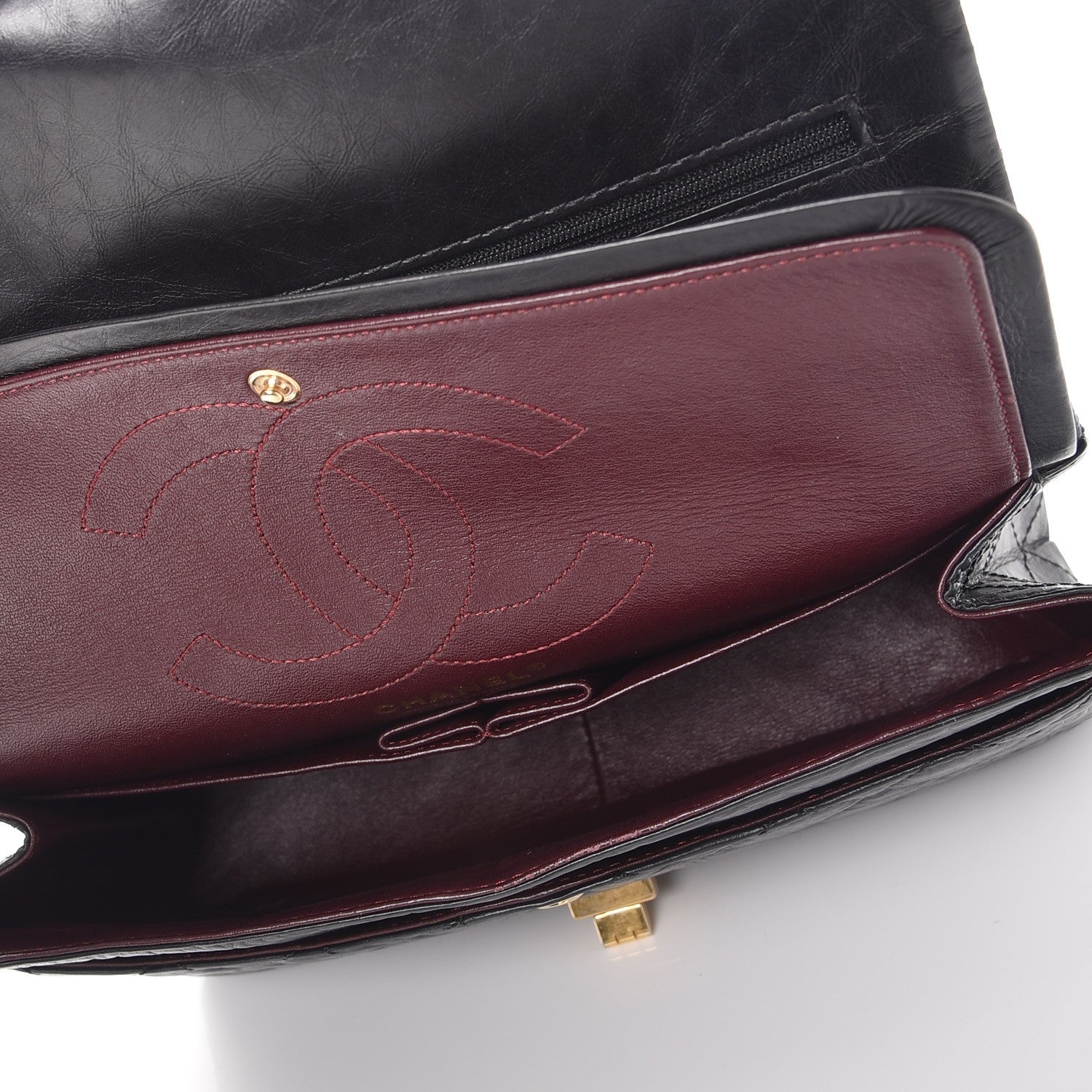 Chanel Aged Calfskin Quilted 2.55 Reissue 226 Flap Black 6 of 9