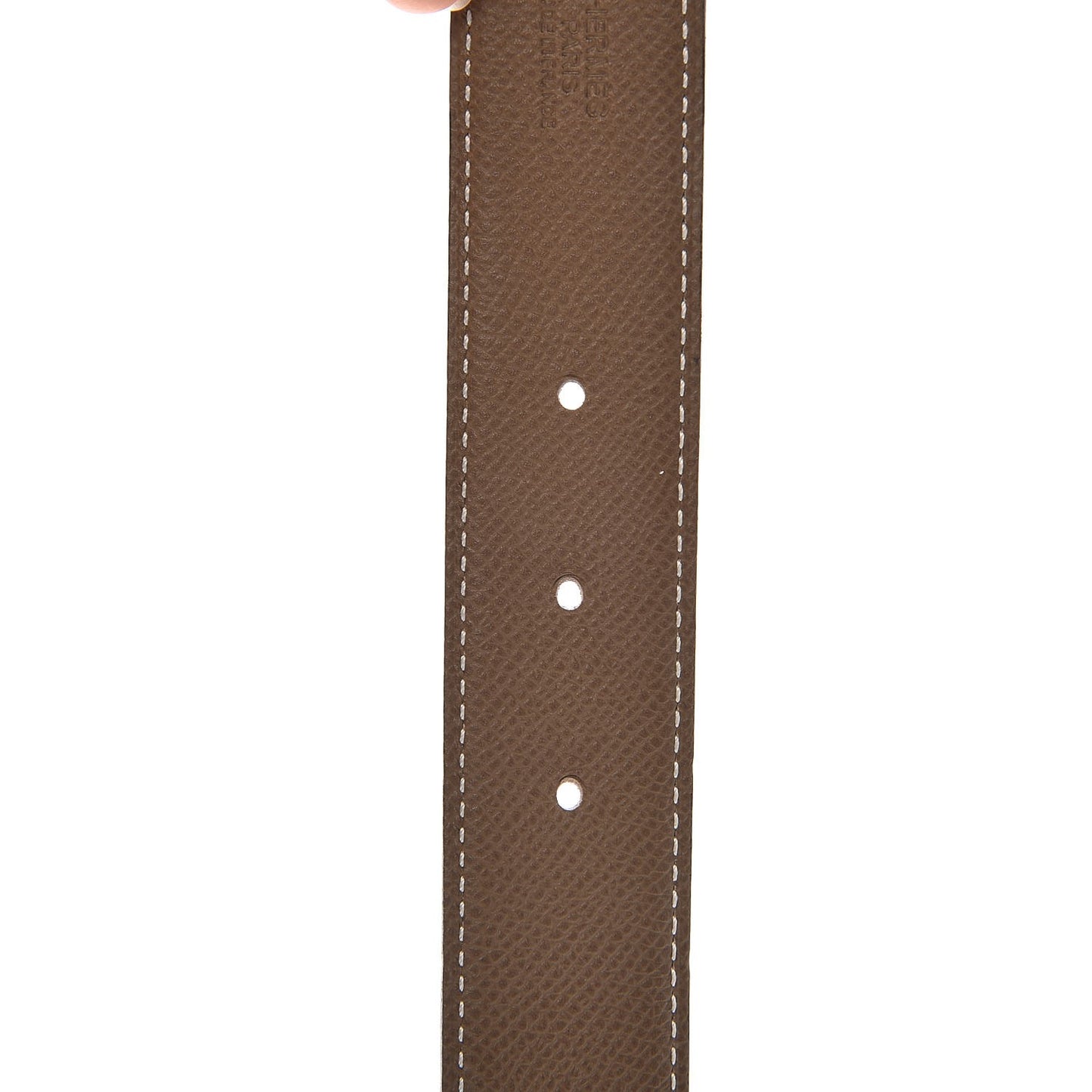 Swift Epsom 32mm H Belt 85 Black Etoupe