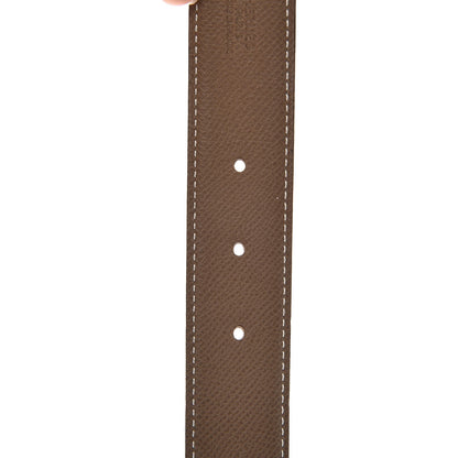 Hermes Swift Epsom 32mm H Belt 85 Black Etoupe 5 of 7
