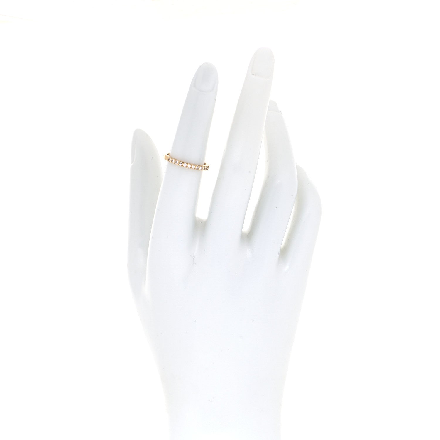 Tiffany 18K Yellow Gold Diamond Novo Half Circle Band Ring 50 5.5 2 of 4