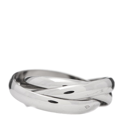 Cartier 18K White Gold Classic Trinity Ring 53 6.25 3 of 5