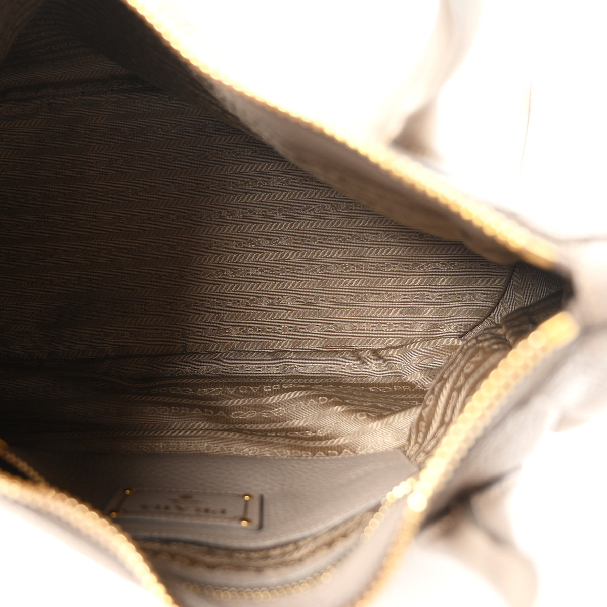 Prada Vitello Daino Shoulder Bag Pomice 5 of 10