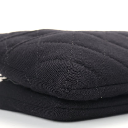 Chanel Jersey Quilted Mini Crossbody Bag Black 8 of 9