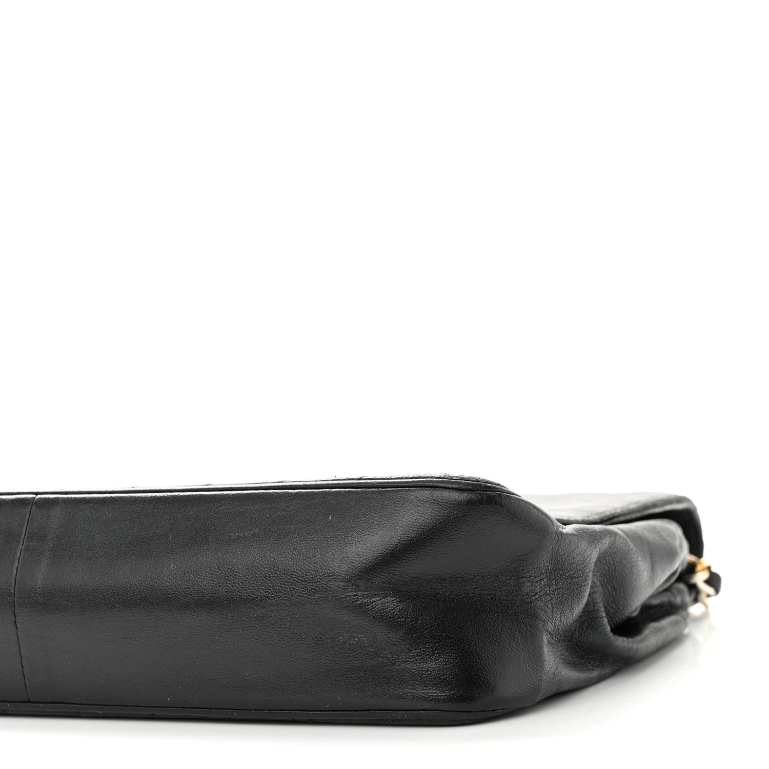 Chanel Lambskin Diagonal Quilted Small Single Flap Black 10 of 10