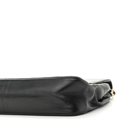 Chanel Lambskin Diagonal Quilted Small Single Flap Black 10 of 10