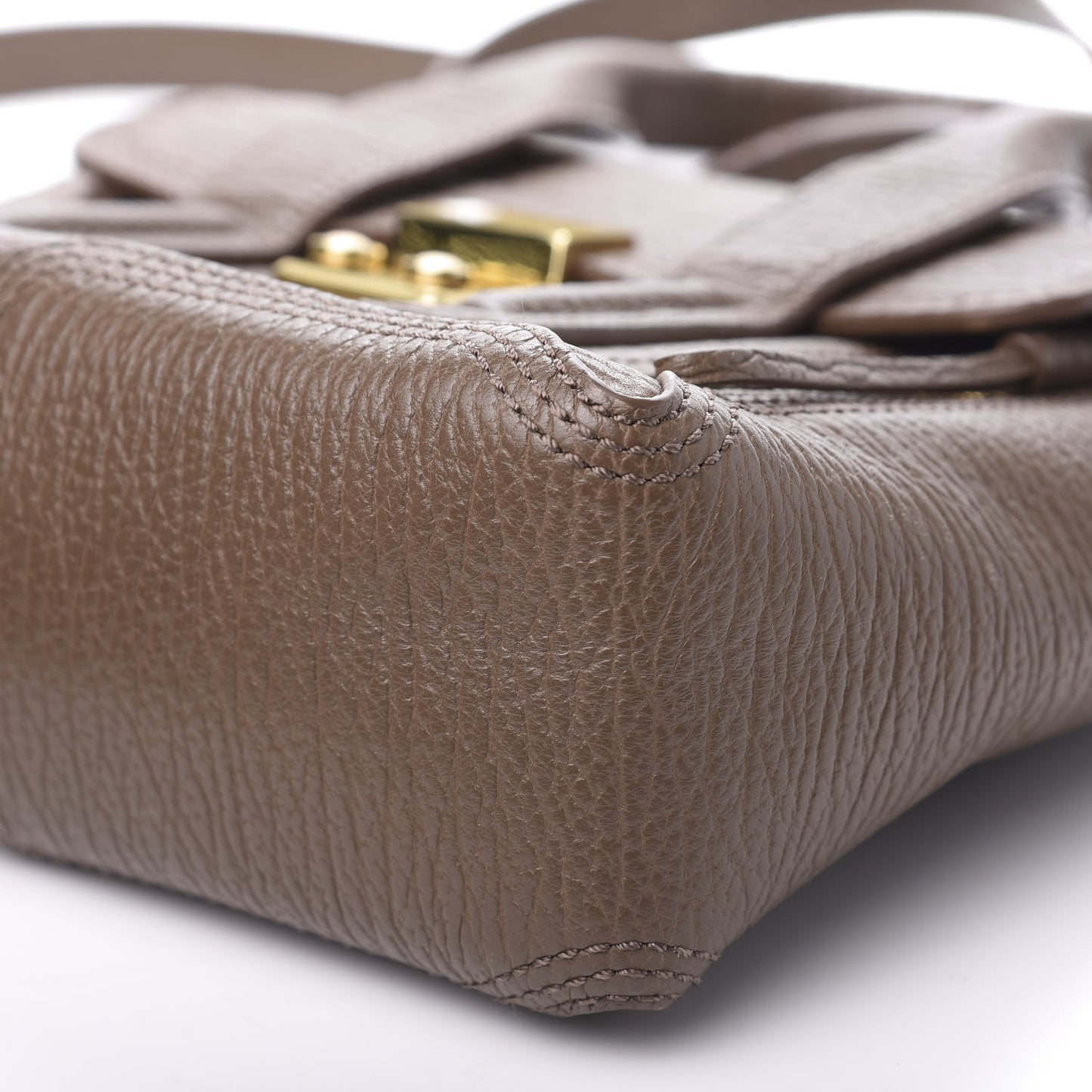 3.1 Textured Calfskin Mini Pashli Satchel Taupe
