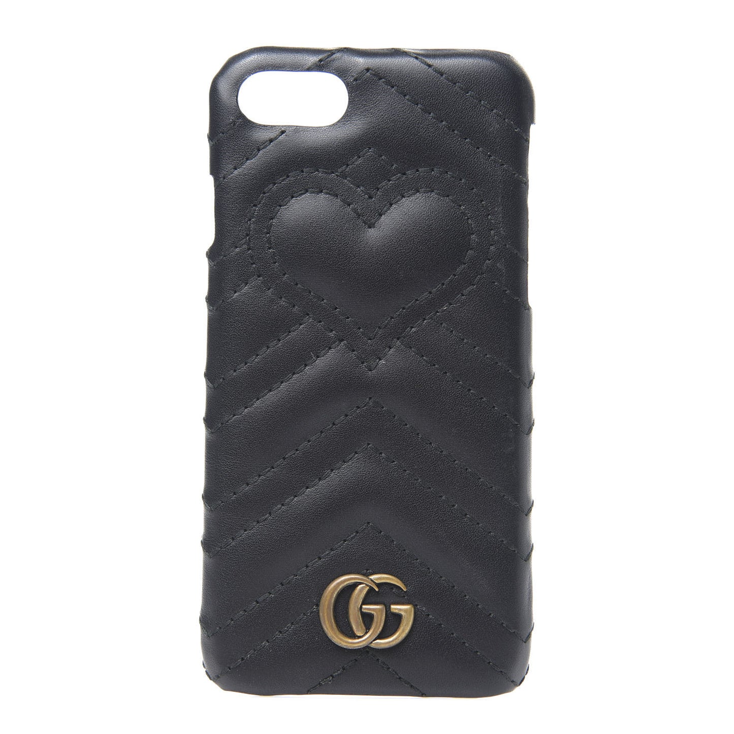 Calfskin Matelasse Marmont iPhone 7 Case Black