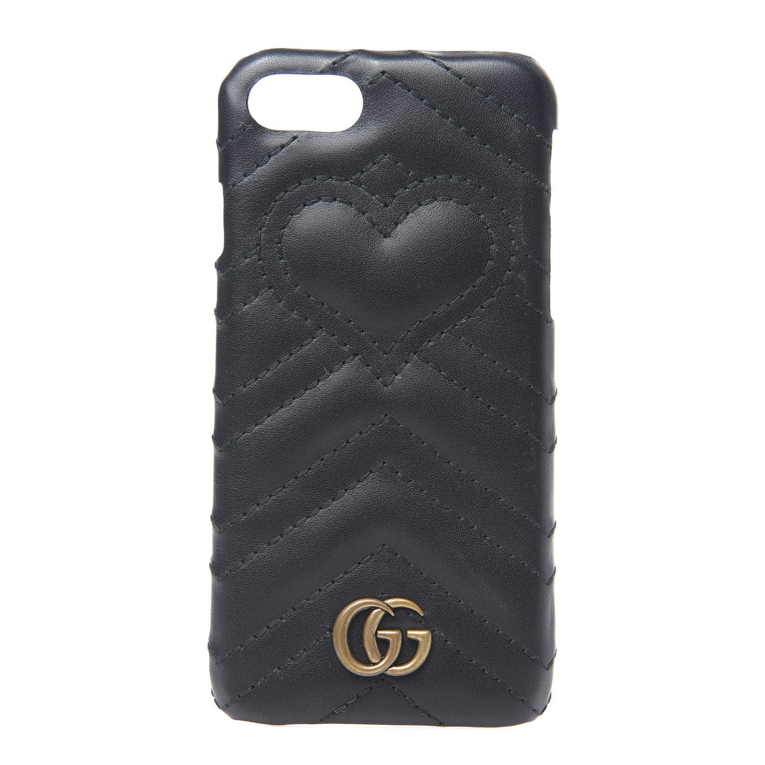 Gucci Calfskin Matelasse Marmont iPhone 7 Case Black 1 of 5
