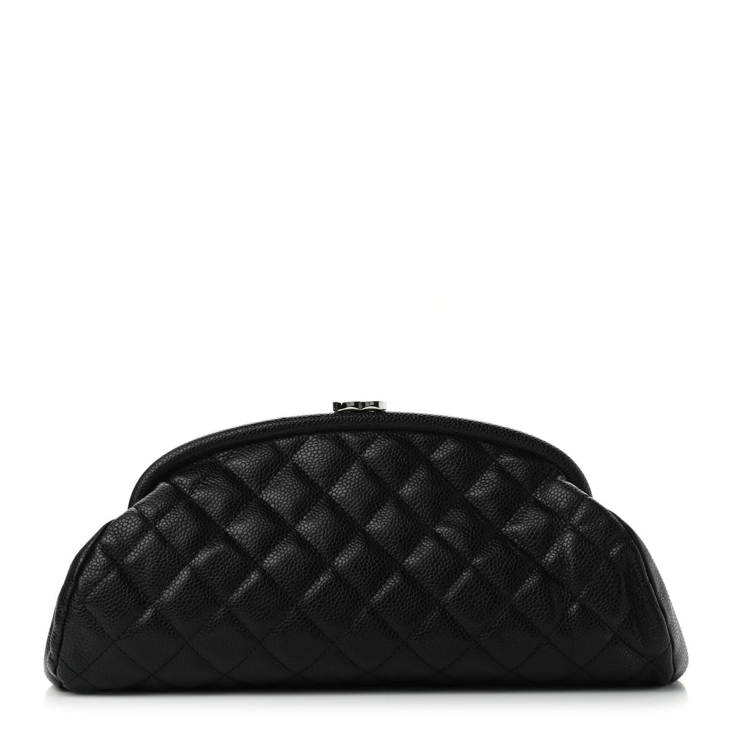 Caviar Quilted Timeless Clutch Black