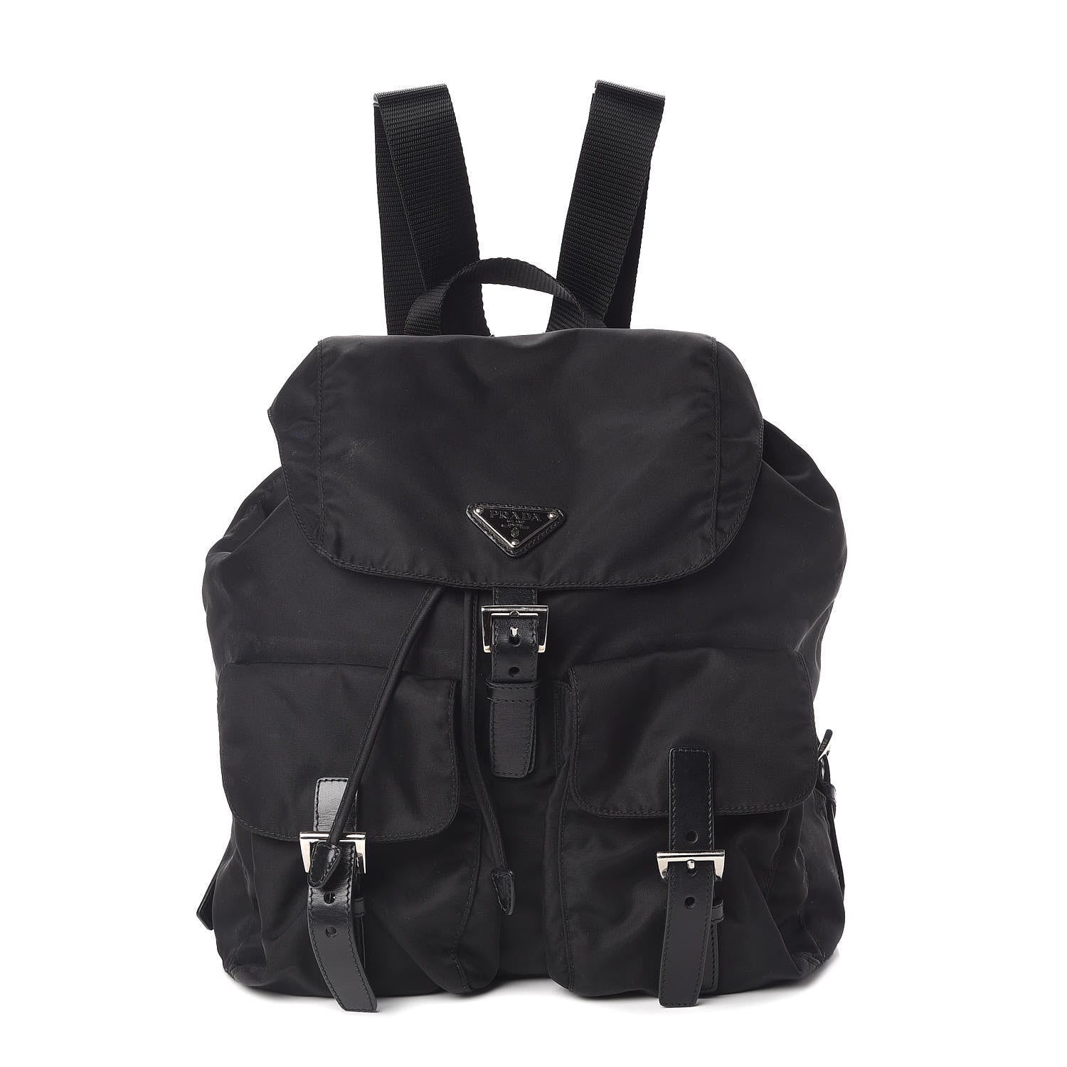Prada Nylon Vela Medium Backpack Black 1 of 10