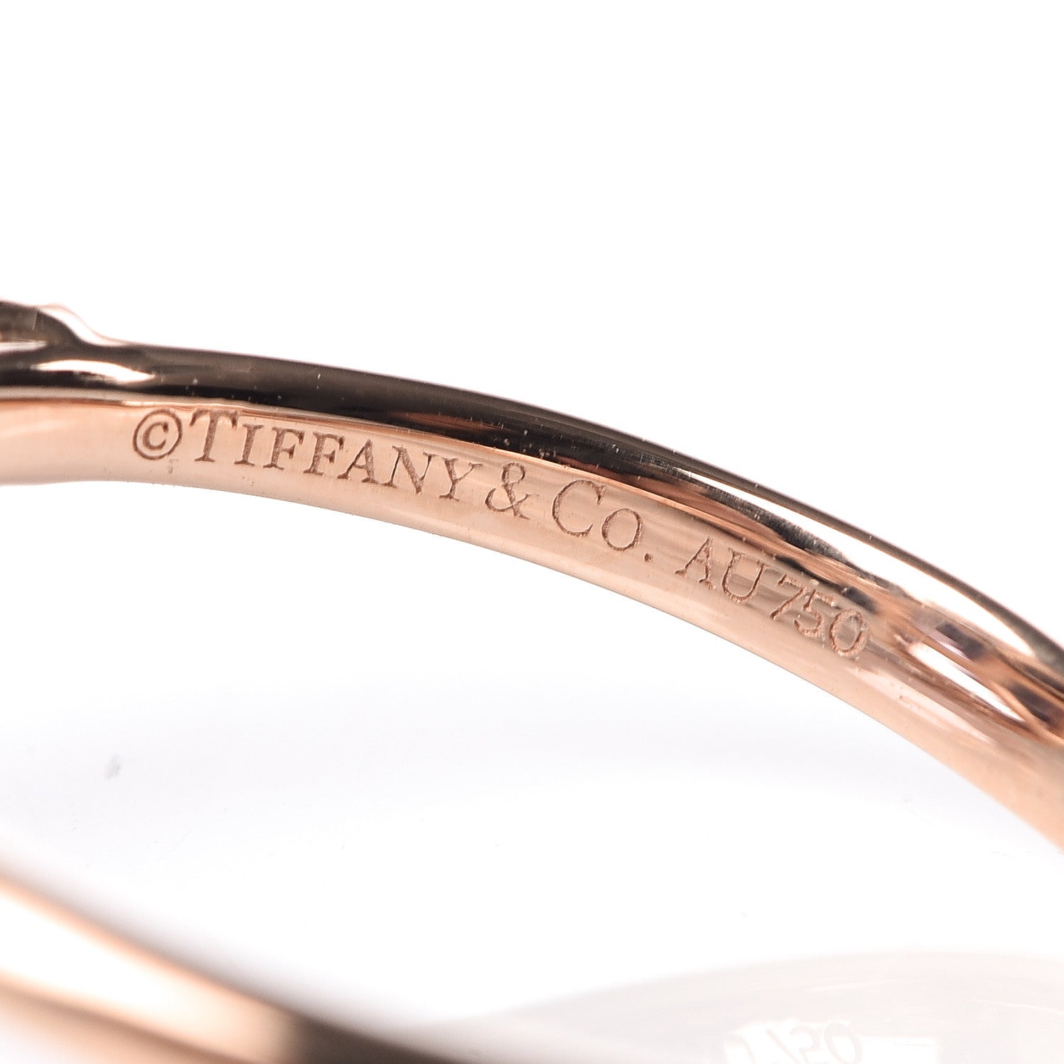 Tiffany 18K Rose Gold Amethyst Diamond Sparklers Cocktail Ring 51 5.75 5 of 6