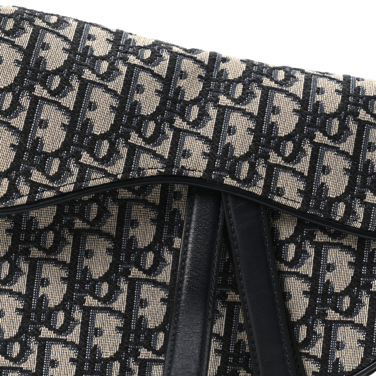 Christian Dior Oblique Saddle Bag Blue 8 of 10