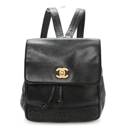 Chanel Caviar CC Backpack Black 1 of 9