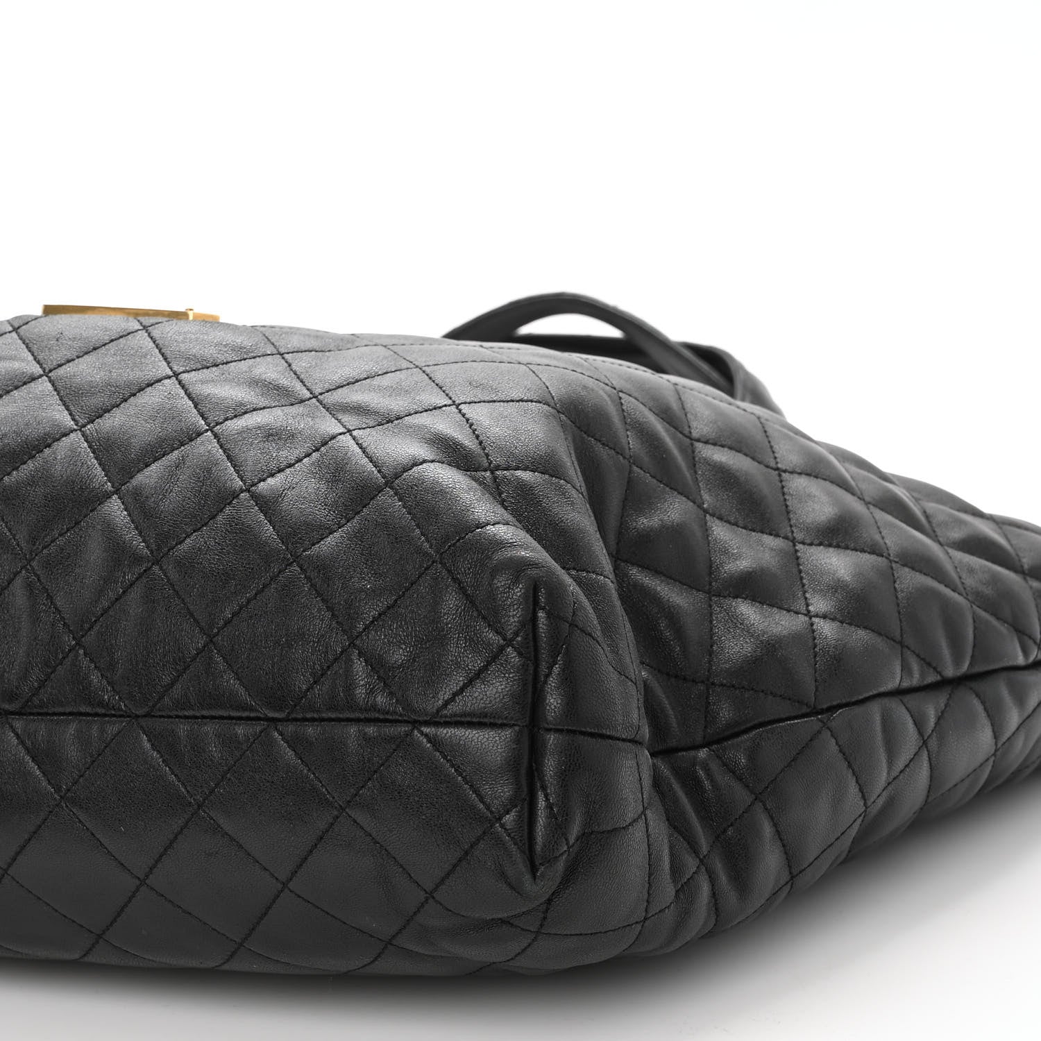 Saint Laurent Lambskin Quilted Maxi Icare Shopping Tote Black 11 of 11