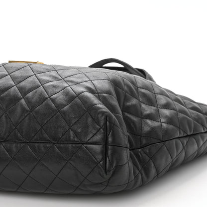 Saint Laurent Lambskin Quilted Maxi Icare Shopping Tote Black 11 of 11