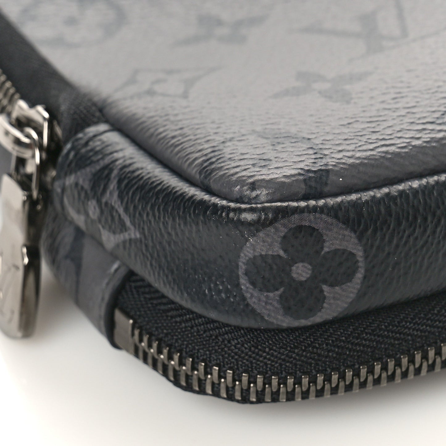 Monogram Eclipse Reverse Double Phone Pouch