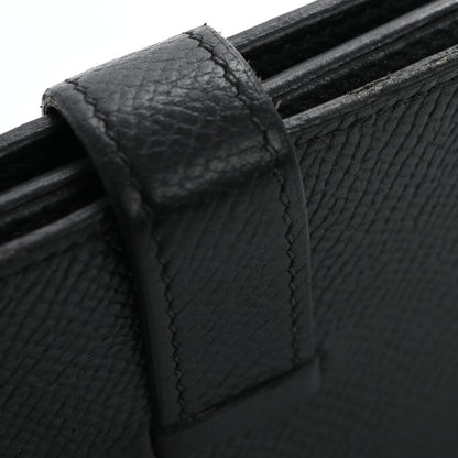 Hermes Epsom Bearn Gusset Wallet Black 14 of 15