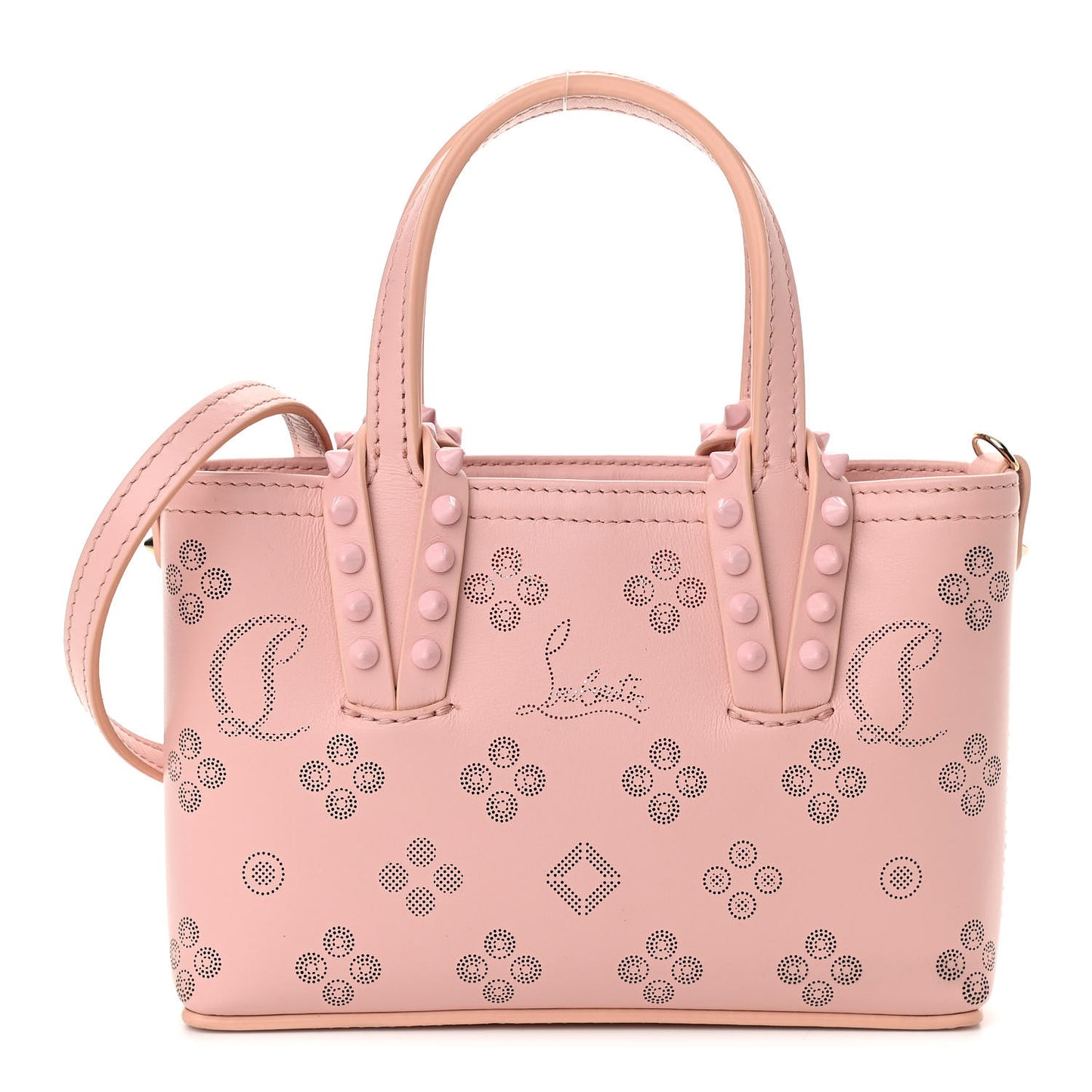 Calfskin Loubinthesky Nano Cabata Tote Rosy