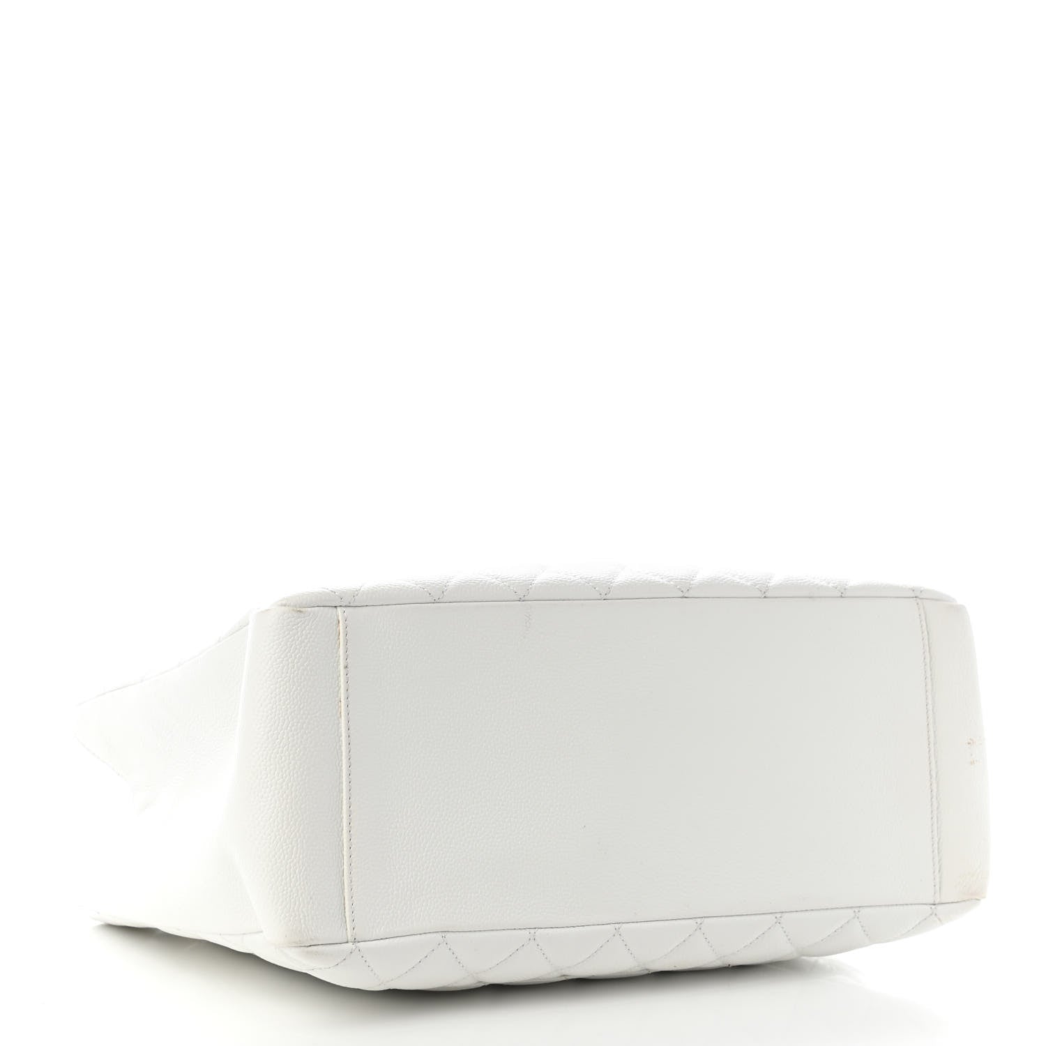 Chanel Caviar Quilted Grand Shopping Tote GST White 4 of 10