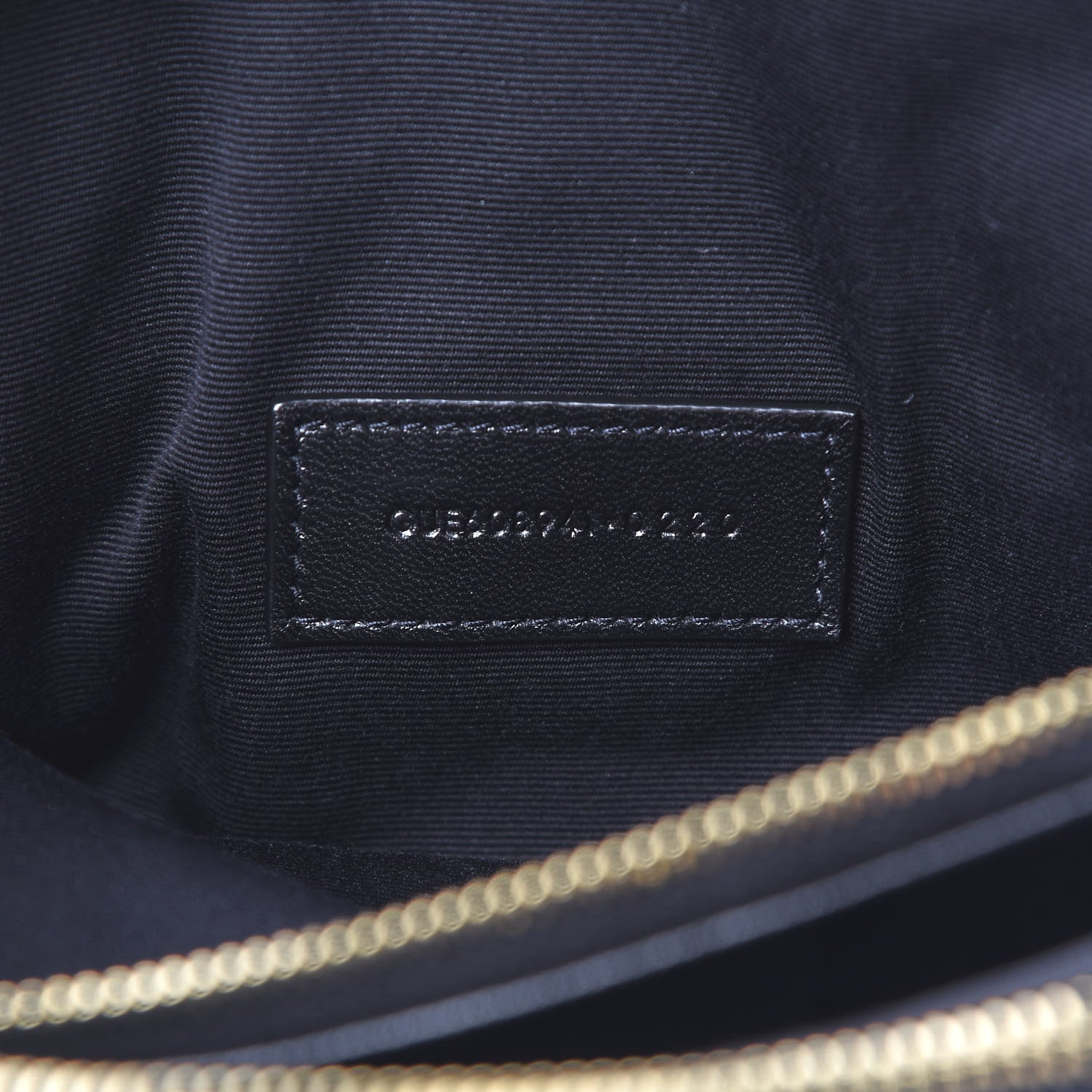 Saint Laurent Grained Lambskin Quilted Mini Becky Double Zip Bag Black 9 of 12