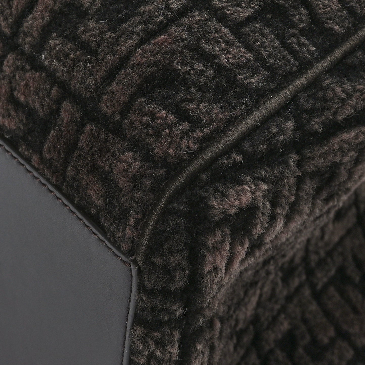 Sheepskin FF 1974 Large Fendi Origami Brown