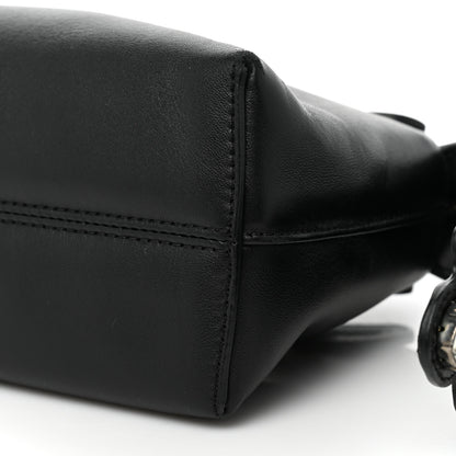 Fendi Shiny Nappa Crystal Croc Tail Mini By The Way Boston Bag Black Smoky Quartz 8 of 12