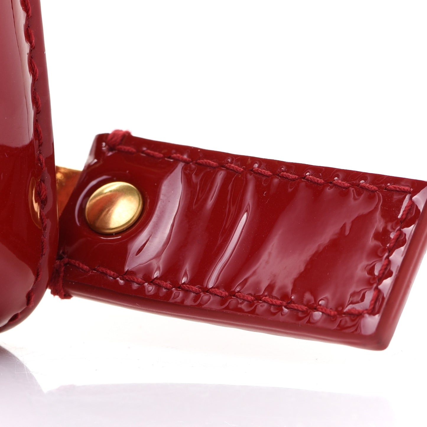 Patent Matelasse Monogram Vicky Zip Around Card Holder Rouge Eros