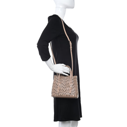 Alaia Lux Calfskin Vienne Wave Mina 20 Bag Sable 2 of 10