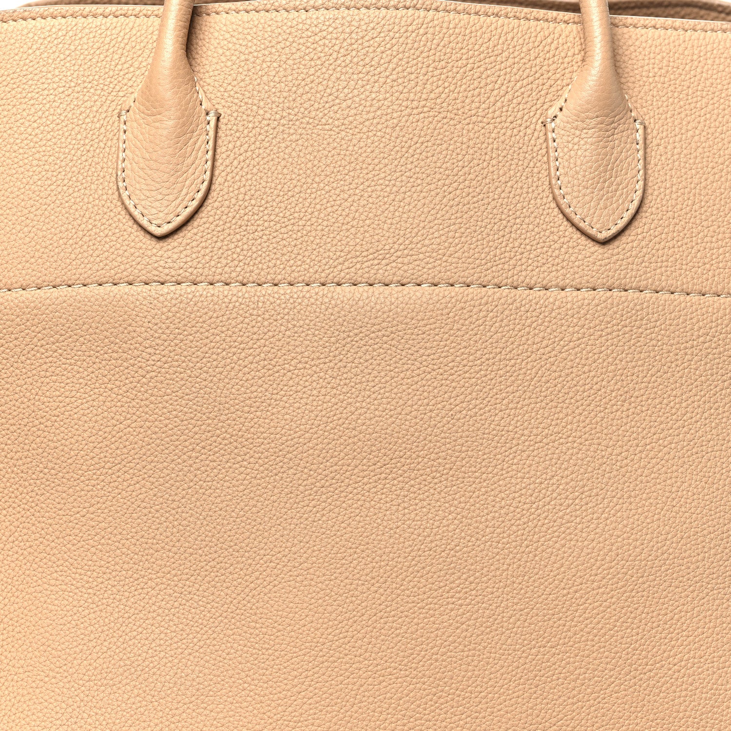The Row Matte Grained Calfskin Soft Margaux 17 Light Camel 7 of 10