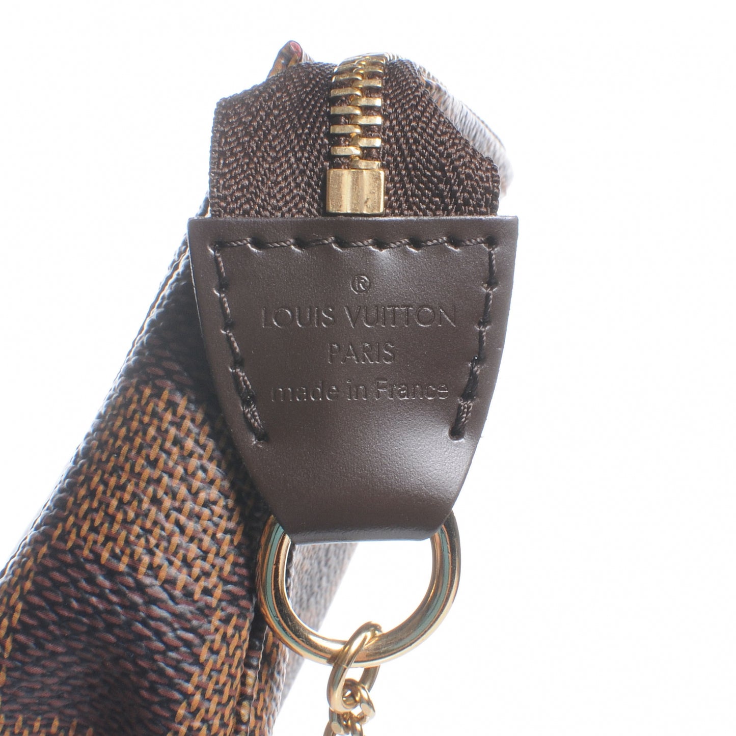 Damier Ebene Complice Trunks and Bags Mini Pochette Accessories Red