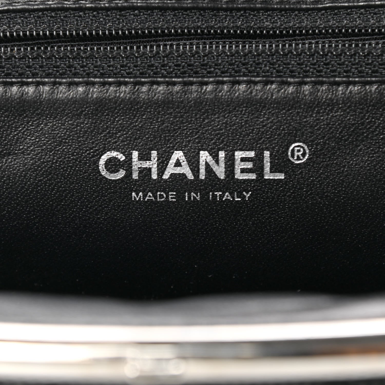 Chanel Lambskin Perforated Timeless Clutch Black 6 of 10