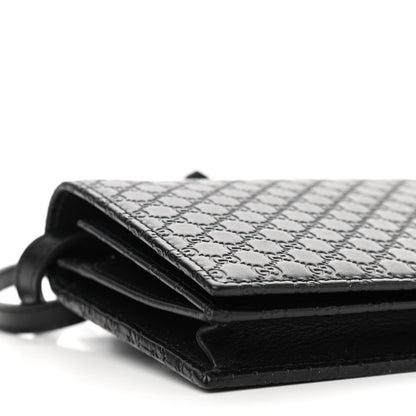 Gucci Microguccissima Crossbody Wallet Black 7 of 9