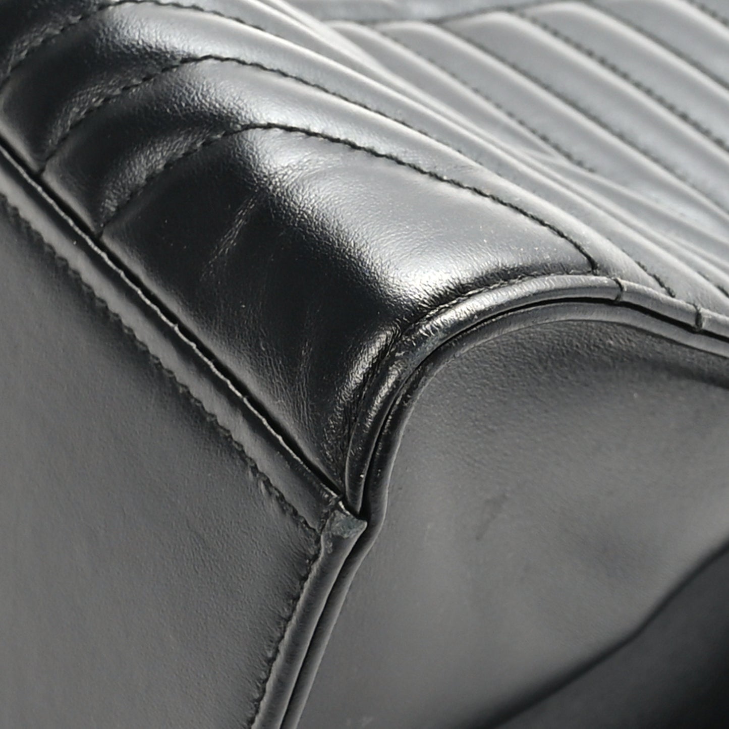 Soft Calfskin Impunture Diagramme Tote Black