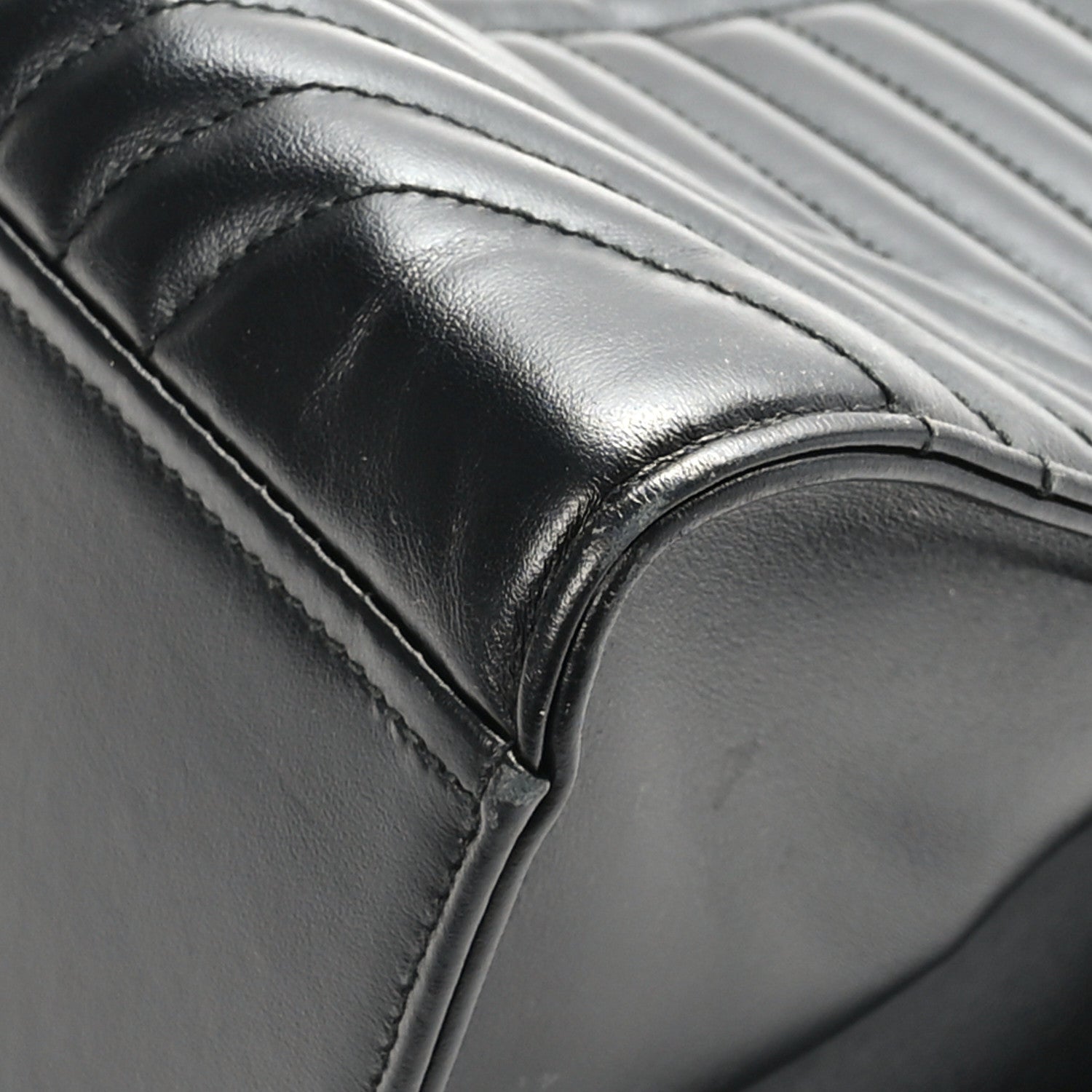 Prada Soft Calfskin Impunture Diagramme Tote Black 10 of 10